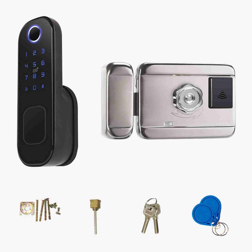 Smart Fingerprint Door Lock APP Timing Electronic Keyless Keypad Entry Door Lock with 6 Unlocking Ways