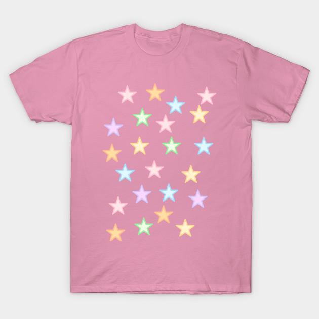 T Shirt Women Star Harajuku Print Kawaii Tshirt Summer Short Sleeve Female T-Shirt Top Tee