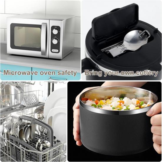 Rapid Ramen Bowl Ramen Noodle Bowl BPA Free Ramen Cooker Bowl with Filterable Lid 1200ml Microwave Spoon Chopsticks Handle Dishwasher Safe Noodles