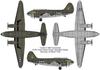 VALOM Curtiss Commando Transport Plane Operation Varsity 1945 Plastic Model CV72152 1/72 C-46D Twin-Engine