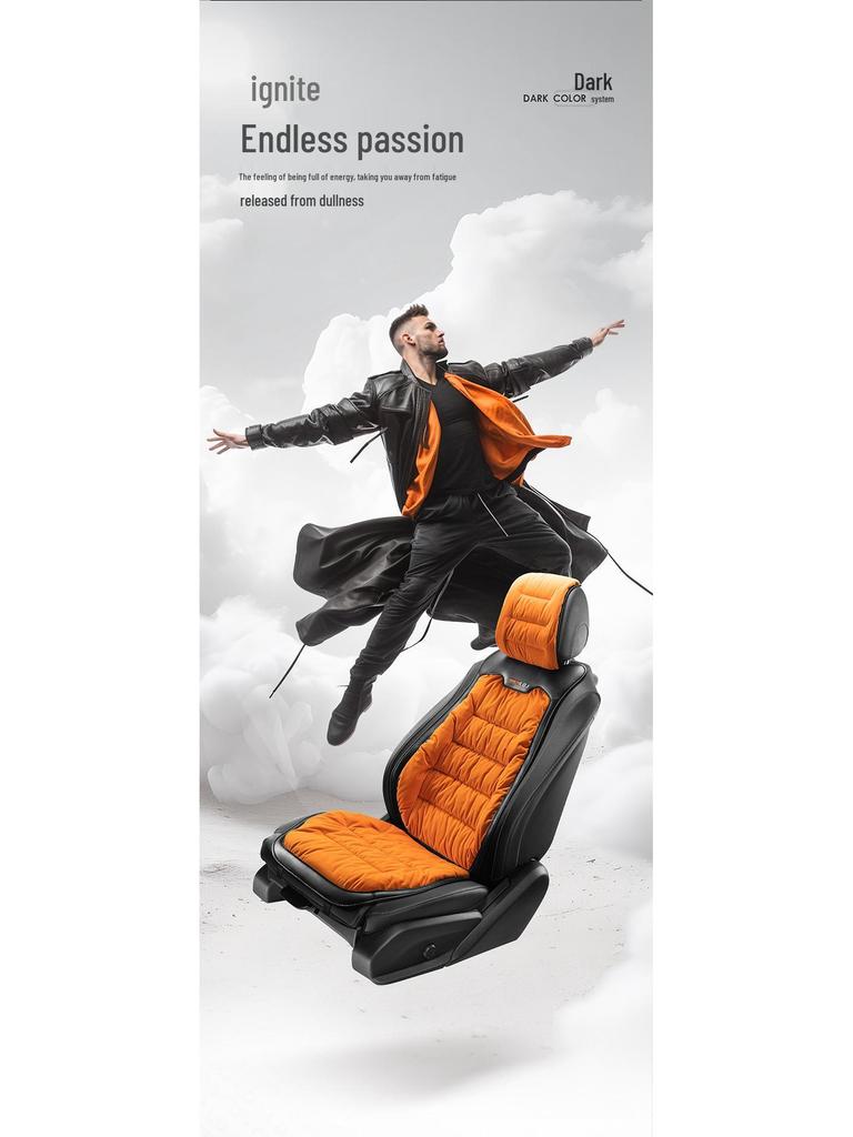 Winter Minimalist Plush Car Seat Cushion - Thickened for Warmth