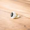 Green Tourmaline Gemstone 925 Sterling Silver Jewelry Handmade Tow Tone Ring RR-61-4