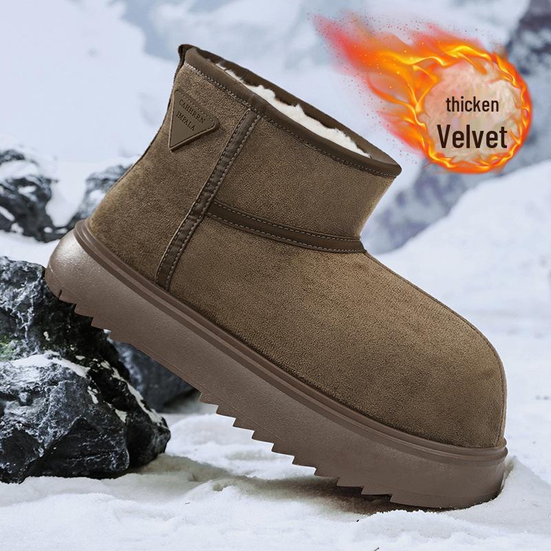 

Зимние сапоги Capybara Milky: Теплые, нескользящие, хлопковые туфли с бархатной подкладкой для мужчин 41 черный оливковый