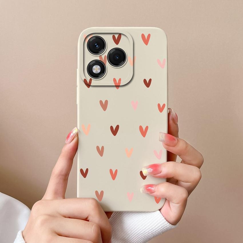 Para Huawei Honor 400 Lite X5b X6b X7c X8 X8c X9c X60 Capa de Celular Luxo Coração de Amor Silicone Macio Avançado À Prova de Choque Capa Protetora Para Capas Huawei