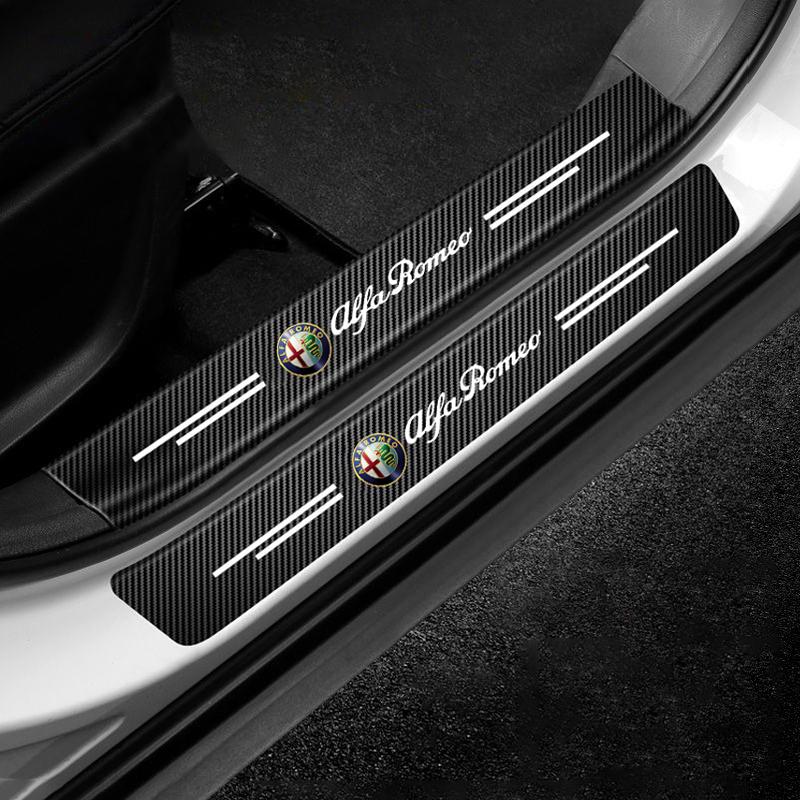CYJAU1 For For Alfa Romeo Gt 147 156 159 166 Car Threshold Anti Scratch Sticker Decals AutoTailgate Door Sill Tape Protector Strip