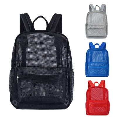 Backpack Mesh Breathable Large Capacity Backpack Portable Beach Travel Storage Multifunctional Backpack