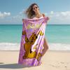 Personalized customized proof beach towel with Scooby-Doo pattern - soft, absorbent,quick-drying,perfect swimming,camping&bathing
