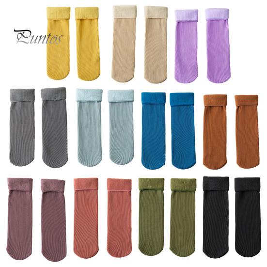 

11 пар зимних носков унисекс из толстого плюша средней длины, термоэластичные, нескользящие, однотонные, тонкие носки для катания на лыжах, коньках, кемпинга 11pcs