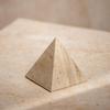 Hestia Travertine Pyramid - 10cm