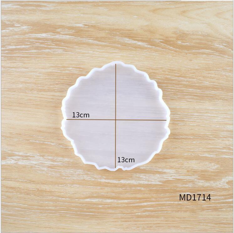 1Pcs Wave Coaster Table Mold Silicone Diy Baking Mirror Resin Cloud Epoxy Mold