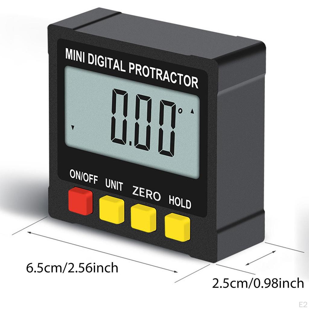 Pocket Sized Digital Level Angle Gauge ±0.2° Accuracy for Engineers Multifunctional 2.5x2.5x1inch