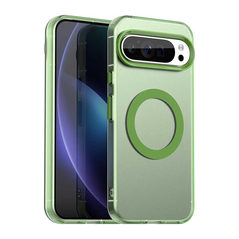 Transparent Case For Google Pixel 9 Pro Case Pixel 8 9 10 Magnetic Adsorption Wireless Charge Cover For Google Pixel 9 Pro Case