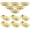 2026 Best!! Miniature Ingot Figurine Golden Alloy Feng Shui Decor with 100Pcs for Wealth