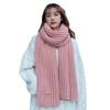 Warm Knitted Yarn Scarf Fashion Thick Yarns Long Scarf Neck Gaiter Outdoor Neck Scarf Wrap Accessory for Winter Warmth