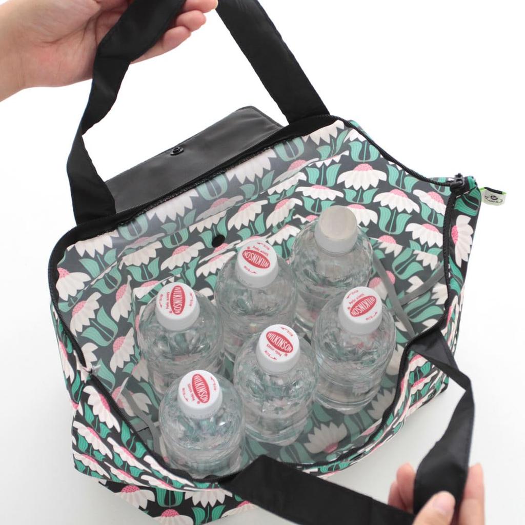 Eco Bag My Bag Retro Flower Green Sui [ANNA SUI] (Replieve) <With Zipper> (Packaged) [Anna 000298-0003-01]
