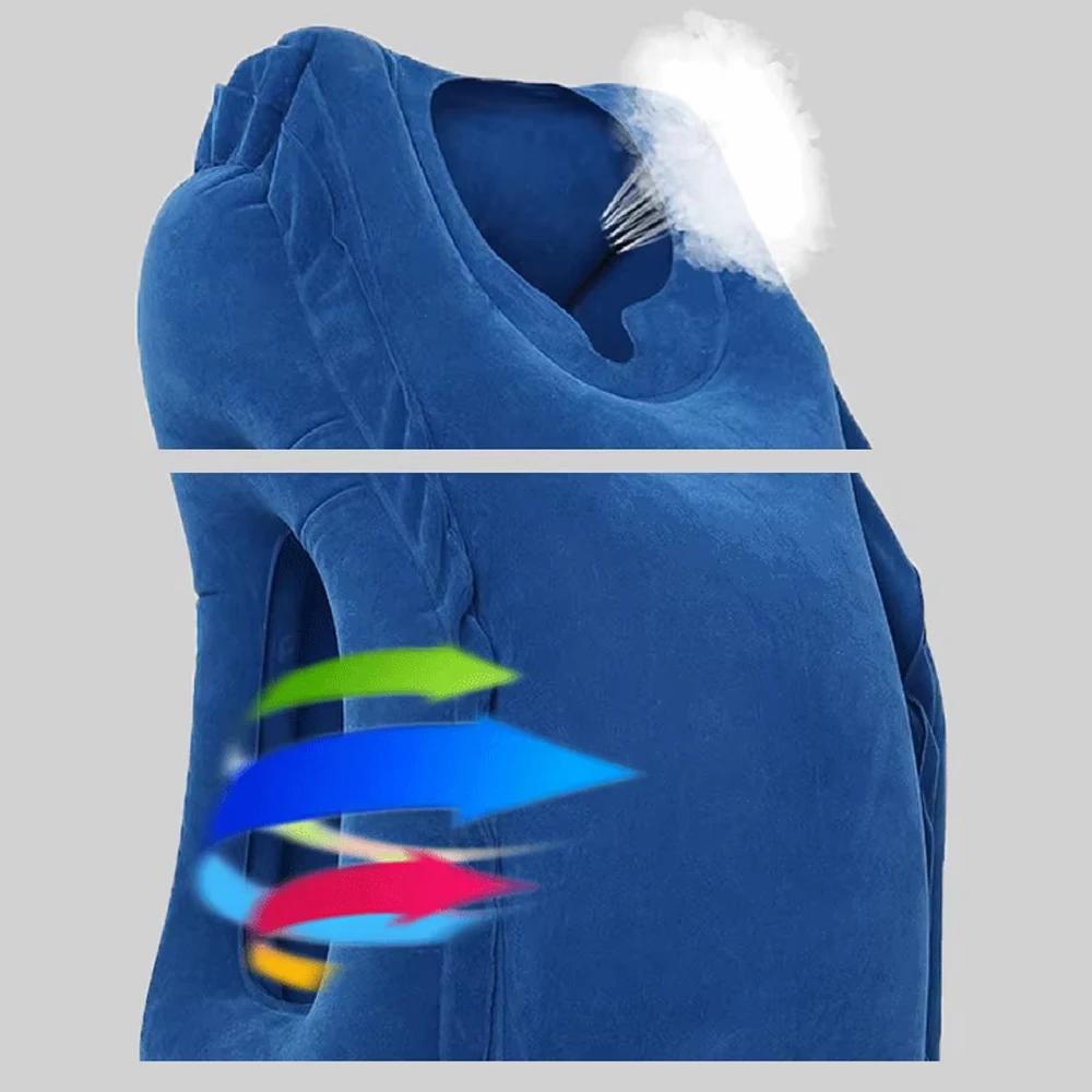 Inflatable Travel Pillow Office Nap Pillow Portable Cushion Neck Airplane Flight Outdoor Sleeping Bag Train  Sleep