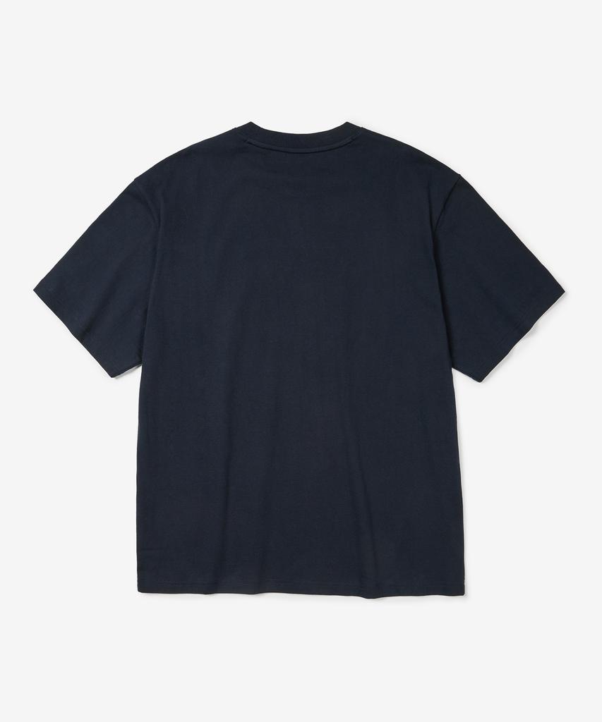 NOT ONLY FOR TODAY Noft Numberball Embroidered Short Sleeve T-Shirt [Navy]