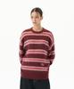 MAHAGRID Hairy Stripe Knit Sweater Burgundy(Mg2Ffmk600A)