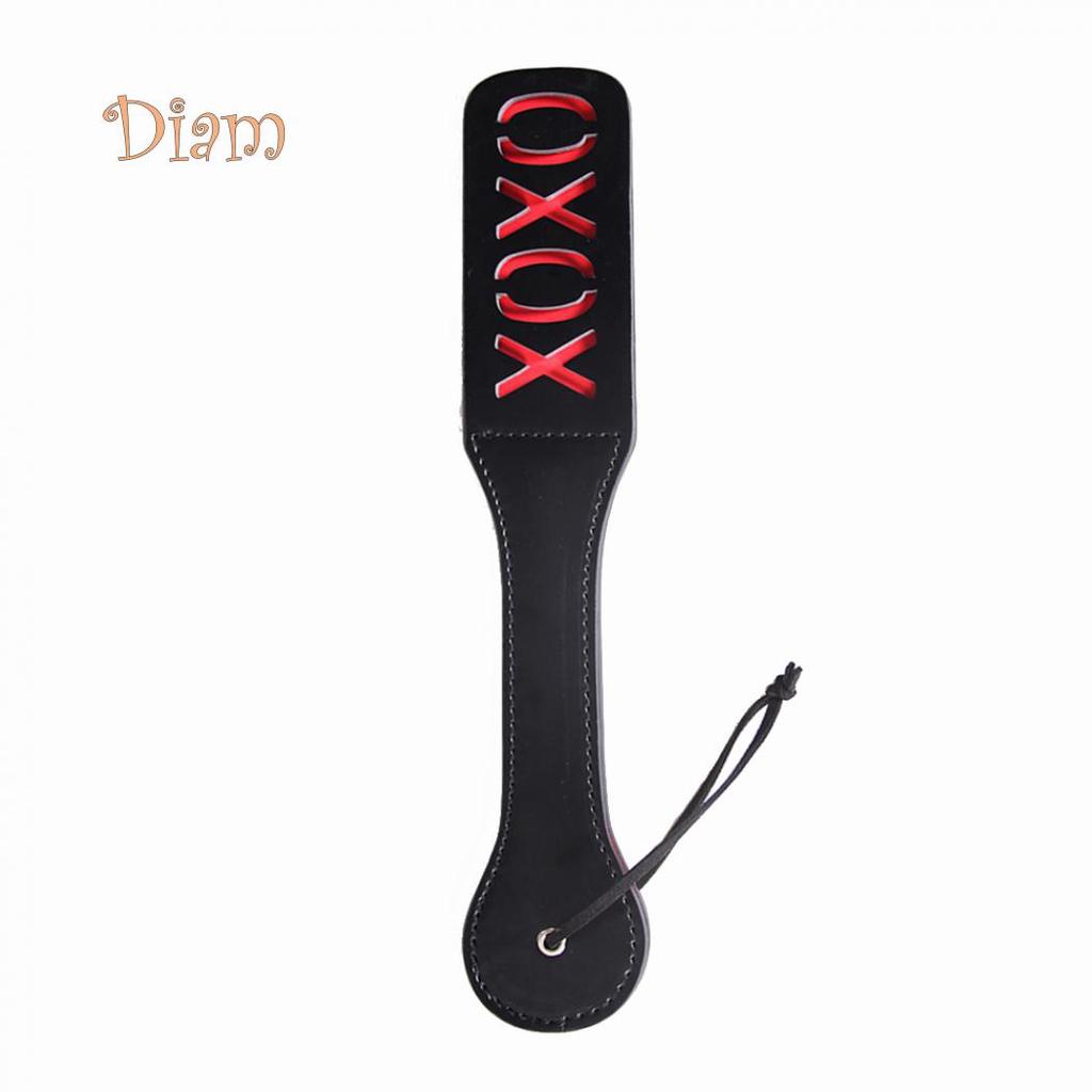 Lollipops Sex Double-deck Slave Paddle Butt Whip Faux Leather Spanking Flogger Bondage