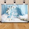 Floral Bow Wedding Scene Background Suitable for Wedding Photo Studio Shooting Background Birthday Party Baby Shower Decoration
