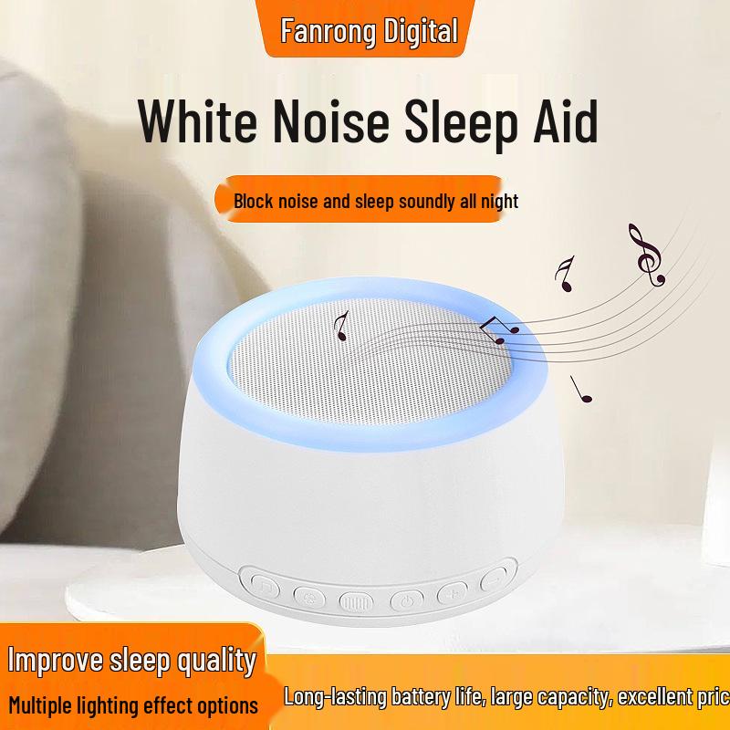 

Portable White Noise Sleep Machine with Breathing Light