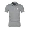 Printed 35% Cotton Men's Casual Solid Color Slim Fit Men's Polo Shirt New Summer Fashion Lapel Polo Shirt for Men