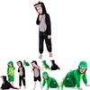 Adorable Halloween Childs Dinosaur Costume Crocodile Jumpsuit For Fancy Dress Parties