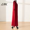 Comfortable Summer Dress Loose Maxi for Women, 3/4 Sleeve Button Up Everyday Wear V Neck Casual Long Dress, Flowy Beach Sundress Fit