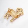Beautiful Goat Enamel Brooch -inlaid Rhinestone Brooch Trendy Animal Pin  Wedding