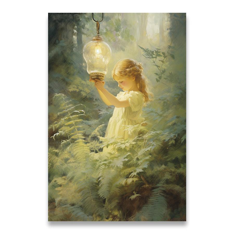 

Маленькая девочка Украшение Картины Настенное Искусство Холст Картина Декор для Комнаты Дева Мария Интерьер Картины Ретро Декоративные 21cm×30cm NoFrame