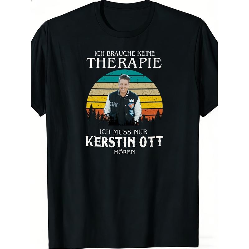 Men s & Kerstin Ott Music Fan unisex T-Shirt - Signature Artist Print Round Neck Tee, Lightly Stretchable Suitable for Concerts, Casual Wear, Gifts fo S