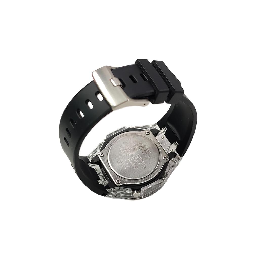 CASIO Custom Collection Quartz Movement Fluoroelastomer Strap Watch Men's Watches Black Dial GA-2100-1A1(Watch3--)