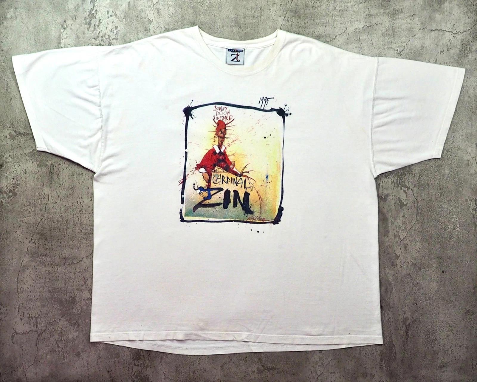 

Vintage 1990s Ralph Steadman Cardinal Zin Shirt Size XXL 4XL
