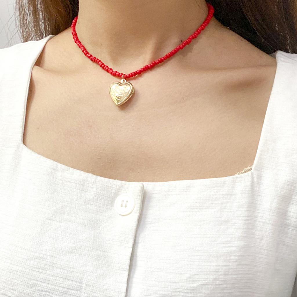 

Alloy Geometric Stylish Pendant Necklace With Colorful Beads For Womens Accessories Fashion XH0398