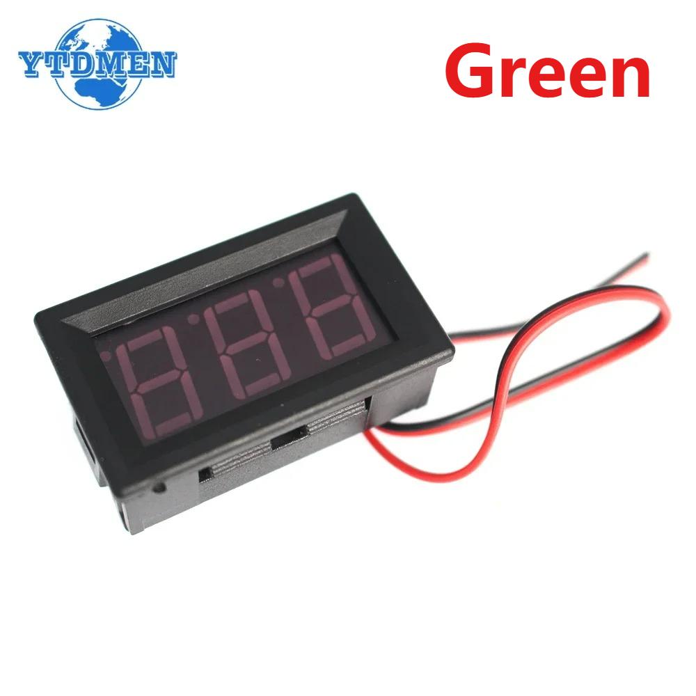 1PCS 0.56 Inch Display Digital Voltmeter Voltage Meter AC 70-500V Red/Blue/Green LED Display Voltage Tester Voltage Indicator