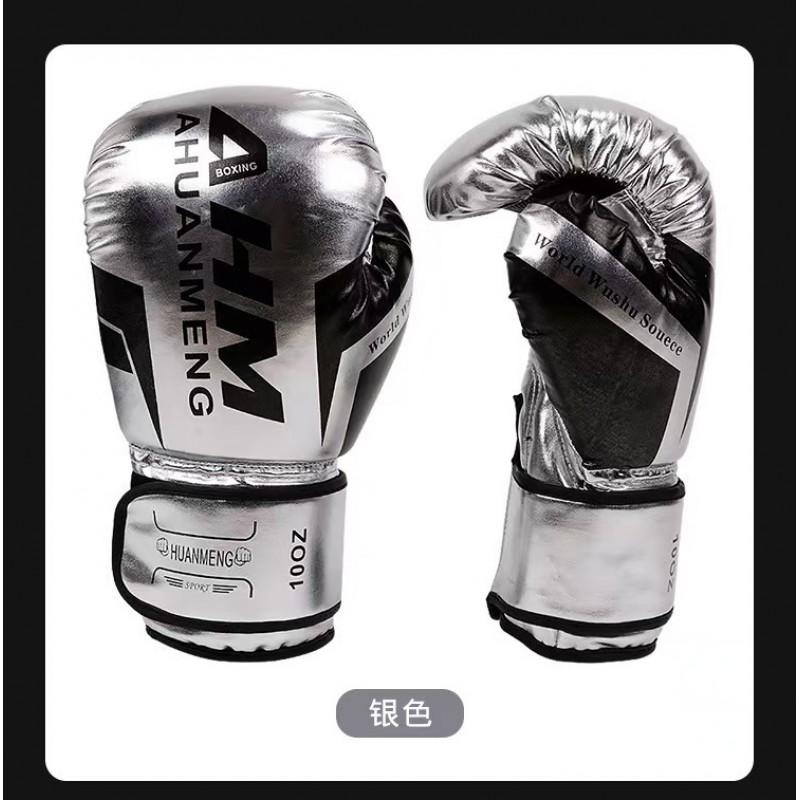 Erwachsene Boxhandschuhe Muay Thai Kickboxen Training Kampfsport PU-Leder Pratzen 6-14oz