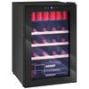 Weinkühlschrank 53L mit verstellbaren Regalen für 12 Flaschen und 25 Dosen, 43x45x64 cm, Schwarz