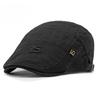 British Retro Cotton Beret for Men Women Spring Summer Fashion Embroidered Flat Cap Newsboy Hat Casual Duckbill Cap Peaked Hat