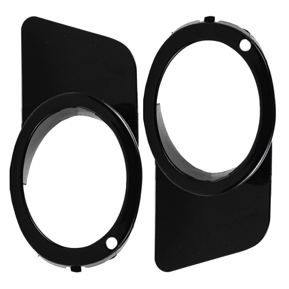 

2Pcs Front Bumper Light Cover Trim Fog Lamp Frame For BMW 5 Series E39 M5 1998 1999 2000 2001 2002 2003 51112496283 51112496284 чёрный