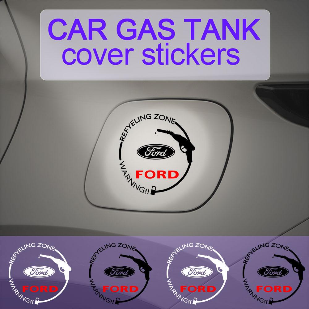 Car Vinyl Film Decal Fuel Tank Cap Stickers Decoration Accessory For Ford ST Fiesta Focus Mk2 3 4 Edition Mondeo Fusion Ecosport