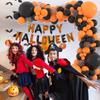 Orange Black Balloons Garland Halloween Orange Confetti Latex Ballon Arch Kit Candy Birthday Party Baby Shower Decoration Globos