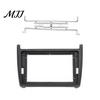 Car Navigation Console Bezel 9 Inch Radio Dash Kit for Volkswagen 2014, Stereo Fascia Panel Vehicle Installation with Mounting Brackets Screws, Center