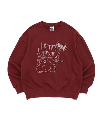 NEWKITSCH Killing Time Sweatshirts (Burgundy)