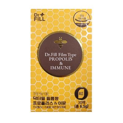 Dr. Feel Film Type Propolis & Immune 30 Sheets 100% Health Functional Food, 6.5g, 1 Unit