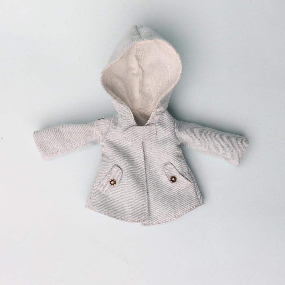 For 1/8 Scale Zsiga Ga Zi Jie Doll Clothes Stylish Trench Coat Long Jacket Outfit For 20cm Dolls Fashionable Doll Outfit Set светло-синий