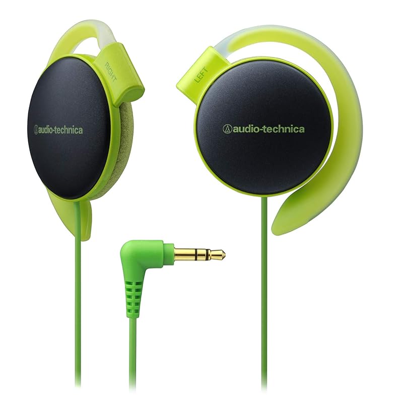 

audio technica ATH-EQ500 LGR headphone wired ear hook ear fit light green