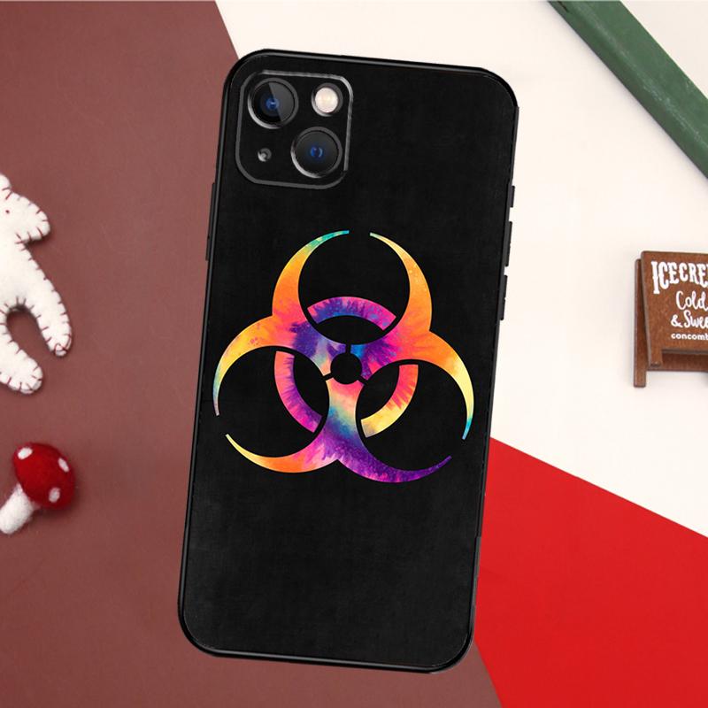 Biohazard Symbol Logo Case For iPhone 14 Pro Max 16 15 11 12 13 17 Pro Max mini 15 16 Plus 16e 17 Air Back Cover