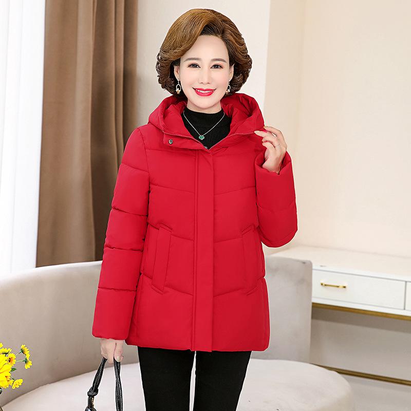 Plus Size Women's Hooded Short Down Jacket Winter Warm