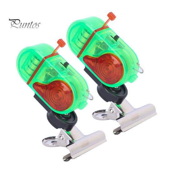 

2 шт. Сигнальная лампа для поклевки с зажимом, ночная сигнальная лампа для удочки, электронный индикатор поклевки, датчик подсечки, светодиодная лампа, аксессуары для морской рыбалки B