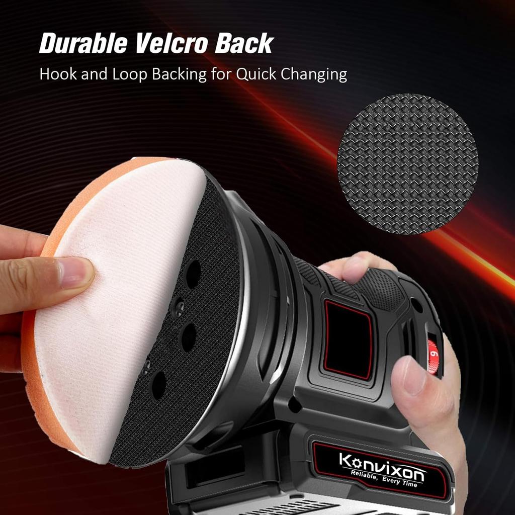 Buffing Polishing Pads 5 Inch - 7Pcs 125Mm Face For 5 Inch 125Mm Backing Plate, Car Compound Buffing Sponge Pads And Woolen Cutting Polishing Pad Kit